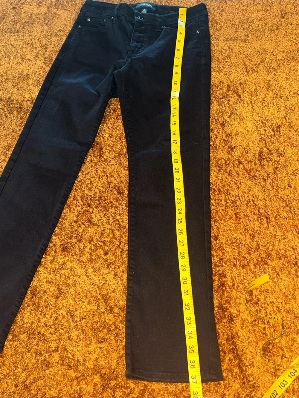Lauren Ralph Lauren Black Straight Leg Women's Jeans